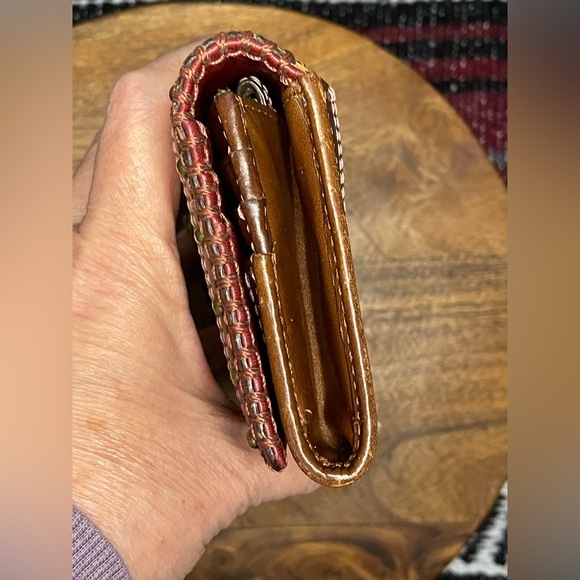 COACH Mia Punch Pink SOHO Suede & Leather Studded and Whipstitched Wallet - Picture 4 of 16